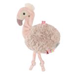 Jucărie fosnitoare flamingo pentru bebeluși, moale, 19 cm, Fehn