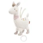 Jucarie muzicala lama Fehn pentru bebelusi, melodie de leagan, 24 cm