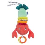 Jucărie muzicală pentru bebeluși Fehn Racul vesel, 34 cm