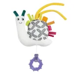 Jucărie muzicală pentru bebeluși Fehn Melc prietenos, 14 cm