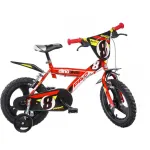 Bicicletă pentru copii Pro Cross 16 inch, cu roți ajutătoare, roșie