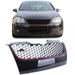Grilă sport cu fagure fără emblemă, potrivită pentru VW Golf 5 GTI 03-09 Performance AutoTuning