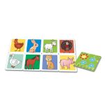 Joc de memorie Ferma veselă cu 24 carduri și animale, 2 ani+