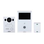 Kit videointerfon Dahua Eco Series, 4.3 inch, 960 x 576 pixeli, slot card, comunicare bidirectionala, auto IR, KTX02(F) SafetyGuard Surveillance