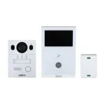 Kit videointerfon Dahua Eco Series, 4.3 inch, 960 x 576 pixeli, slot card, comunicare bidirectionala, auto IR, KTX02(F) SafetyGuard Surveillance