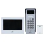 Kit videointerfon Dahua KTX03 S2 2 fire cu Wi-Fi, ecran touchscreen 7 inch 1024x600, camera 2MP, IR, control acces cu card si parola, aplicatie mobila, IP65 IK08, KTX03 SafetyGuard Surveillance