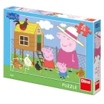Puzzle Peppa Pig Puișorii, 24 piese, carton rezistent, 4 ani+