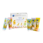 Set vopsea cu degetele Pastel, 6 tuburi x 75 ml, lavabil, 2+ ani