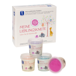 Set de modelaj cu sclipici BIO pentru copii, 4 culori, 2+ ani