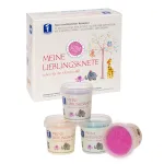 Set de modelaj cu sclipici BIO pentru copii, 4 culori, 2+ ani