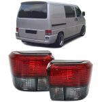 Set de stopuri roșii negre din cristal, potrivit pentru VW Bus Transporter T4 1990-2003 Performance AutoTuning