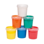 Vopsea de pictat cu degetele pentru copii, 6 culori x 150 g, MAXI