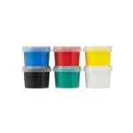 Vopsea pentru pictura cu degetele, 6 culori pentru copii 2+