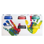 Vopsea pentru pictura cu degetele, 6 culori pentru copii 2+