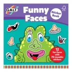 Carte cu abtibilduri Funny Faces cu 70 abtibilduri reutilizabile