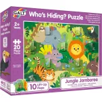 Puzzle pentru copii cu ferestre Jungla, 20 piese, Galt