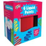 Set 6 acuarele lichide Galt 250 ml pe baza de apa pentru copii