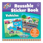 Carte cu stickere reutilizabile Vehicule pentru copii 3+ - Galt