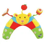 Perna interactiva pentru tummy time Ursulet cu jucarii detasabile, 40 cm