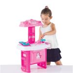 Bucatarie de jucarie Unicorn pentru copii, cu 19 accesorii