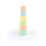 Turnuleț pastel educativ pentru copii, 6 piese suprapozabile, Dolu