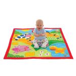 Salteluta de activitati pentru bebelusi Ferma, 100 x 100 cm, Galt