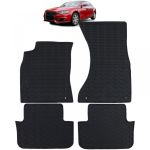 Set Premium de Covorașe din Cauciuc Negru pentru Audi A4 B8 Sedan Avant 8K 07-15 Performance AutoTuning