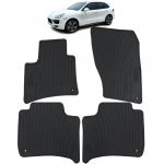 Set Premium de Covorașe din Cauciuc Negru pentru Porsche Cayenne 10-19 Performance AutoTuning