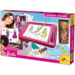 Atelier de modă Barbie cu păpușă, tablă de desen și accesorii creative