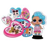 Set Carduri Fashion LOL Surprise cu abtibilduri reutilizabile si figurina
