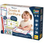 Joc Montessori de scris în italiană cu marker ergonomic și tăblițe reutilizabile