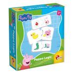 Joc de logică pentru copii 2+ Peppa Pig cu piese puzzle din carton