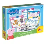 Școală de desen Peppa Pig cu tablă de scris și markere, 3 ani+