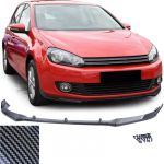 Spoiler frontal lip performanță aspect carbon potrivit pentru VW Golf 6 5K1 2008-2012 Performance AutoTuning