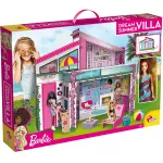 Casuta Barbie Malibu cu 2 etaje, piscina, mobilier 3D si papusa