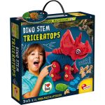 Set STEM Triceratops pentru copii 5+ cu puzzle si stickere