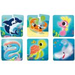 Puzzle cu animale marine pentru copii 1-4 ani, 24 piese, Lisciani