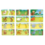 Puzzle duo educativ Mama si puiul, 12 asocieri animale, 1-4 ani