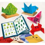 Set creativ origami pentru copii KIDS ART, 105 coli colorate, 7 ani+