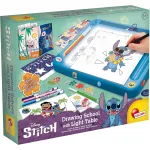 Tablita de desen cu lumini Stitch A4 cu sabloane si markere, 5+