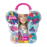 Trusă de bijuterii Barbie pentru copii, set creativ cu mărgele și brelocuri