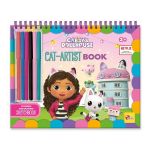 Carte de activitati Gabby's Dollhouse cu abtibilduri si 6 markere