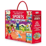 Puzzle educativ Ora de sport cu 200 piese, carte si figurine 3D Sassi