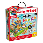 Cutiuta Montessori cu animalute si habitate pentru copii 1-4 ani