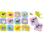 Joc de memorie cu animalute pentru copii 1-4 ani, 32 cartonase