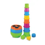 Joc de sortare Turnuleț vesel cu 13 piese pentru bebeluși 12 luni+