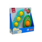 Jucărie senzorială Pop It Avocado și Fasole pentru bebeluși 12 luni+