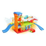 Garaj de jucarie pentru copii cu 2 etaje si 33 piese, 12 luni+