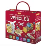 Set de artă și lucru manual cu vehicule pentru copii 4+