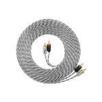 Cablu RCA dublu ecranat Taramps, 5 m, pentru sistem audio auto